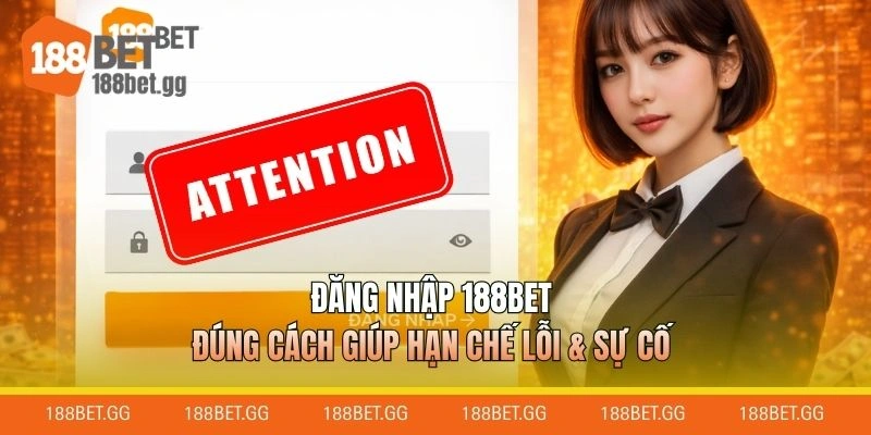 Đăng nhập 188BET đúng cách giúp hạn chế lỗi & sự cố