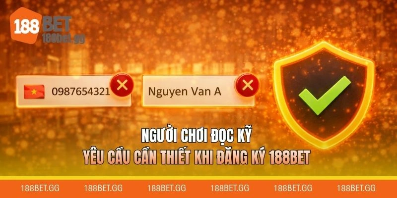 Người chơi đọc kỹ yêu cầu cần thiết khi đăng ký 188BET
